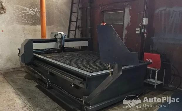 Cnc plazma sa hiper glavom+sistem odimljavanje+izvod za ruter